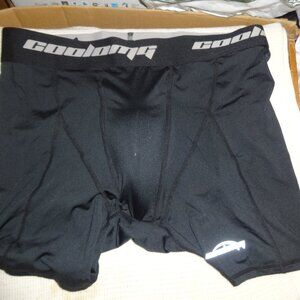 COOLOMG COMPRESSION SHORTS WITH CUP MEN SIZE XL BLACK NWOT